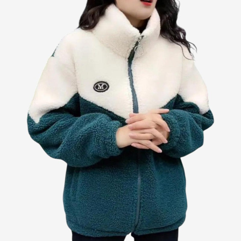 Veste de sport femme zippée avec capuche et poches côtés