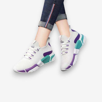 Chaussures de sport bout rond avec semelle antidérapante et lacets