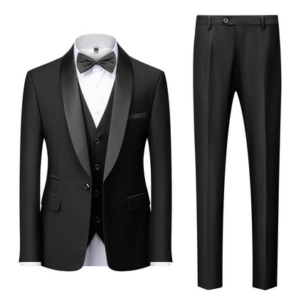 Costume Homme noir Élégant avec Nœud Papillon - PanierRoyale