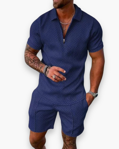 Tenue Homme Décontractée - Ensemble Polo et Short pour Été