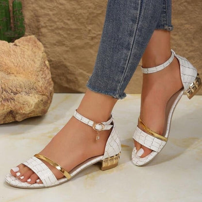 Sandales Femmes à Talons Plats et Confortables