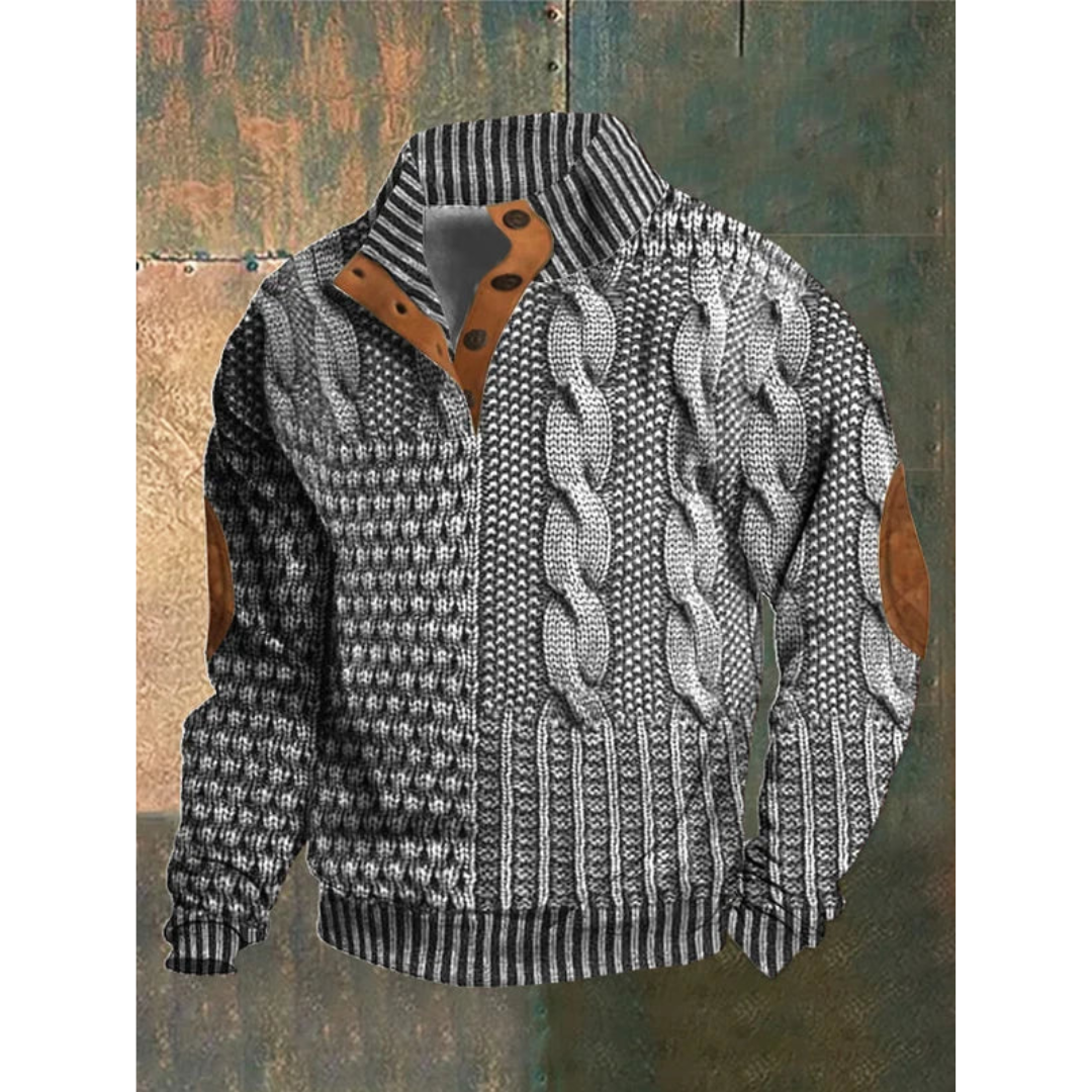 Pull Homme Hiver Laine Chaud et Confortable