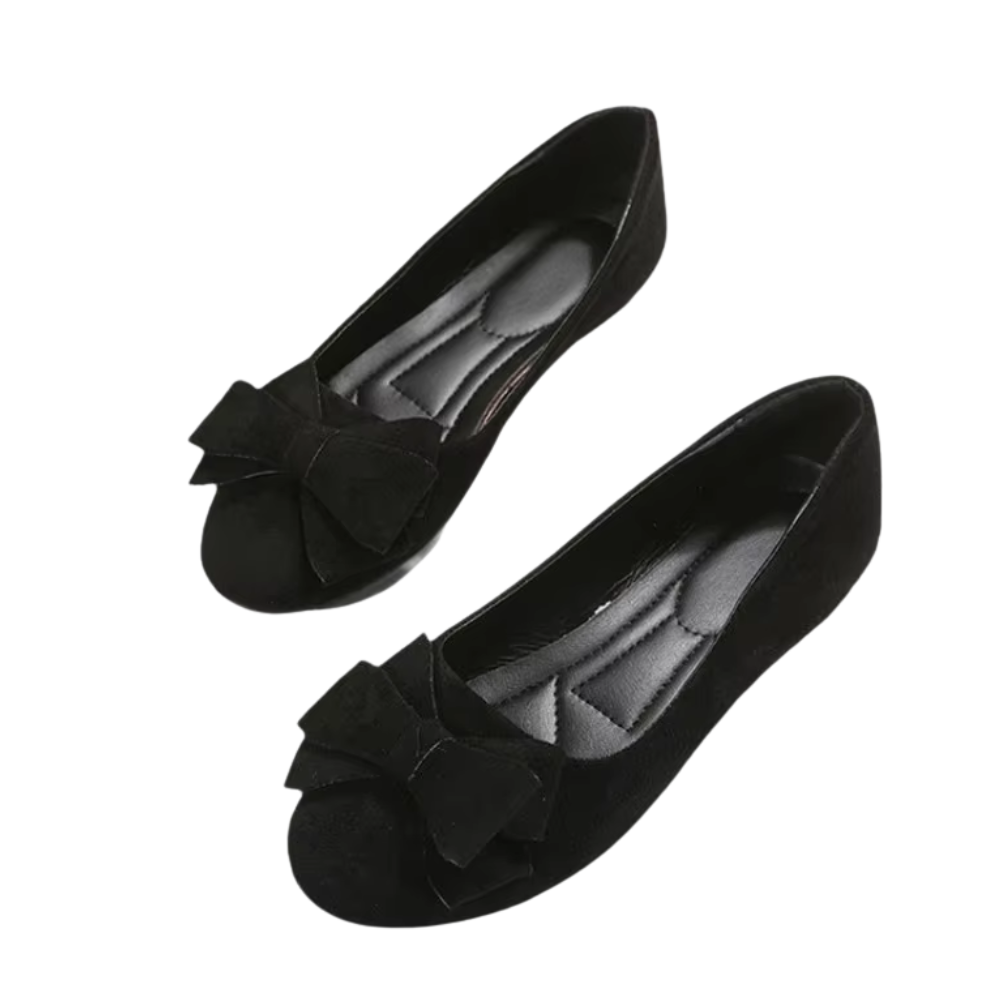 Chaussures Plates Femmes à Nœud Élégant