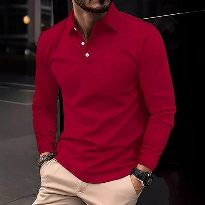 Polo Homme Classique Manches Longues pour Every Day