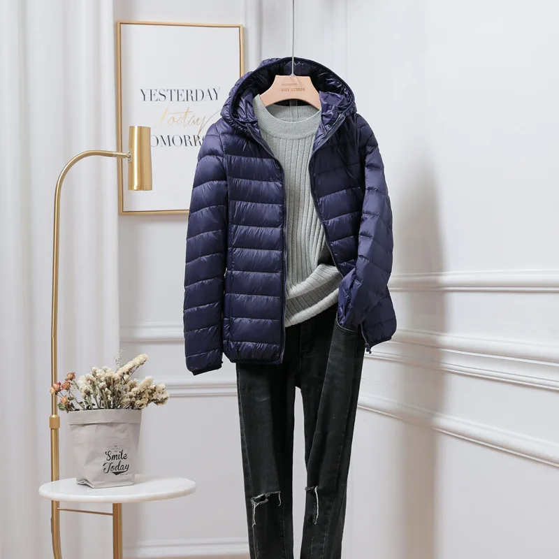 Parka Femme Hiver à Capuche et Fermeture Éclair