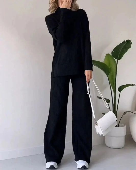 Ensemble Col Rond Daisy Décontracté - BerlinGlamour