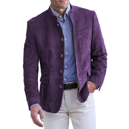 Veste Homme Classique en Coton pour Mi-Saison
