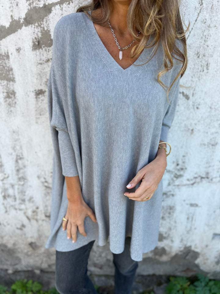 Pull Femme Noir Élégant Manches Longues