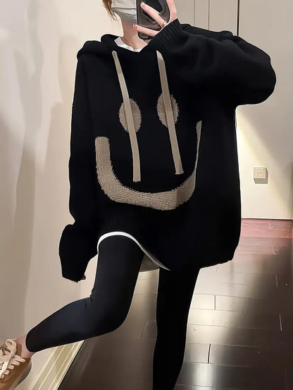 Sweat à Capuche Homme Manches Longues Noir ou Gris