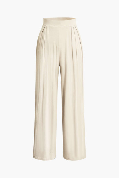 Ensemble Deux Pièces Élégant avec Bandeau et Pantalon Large