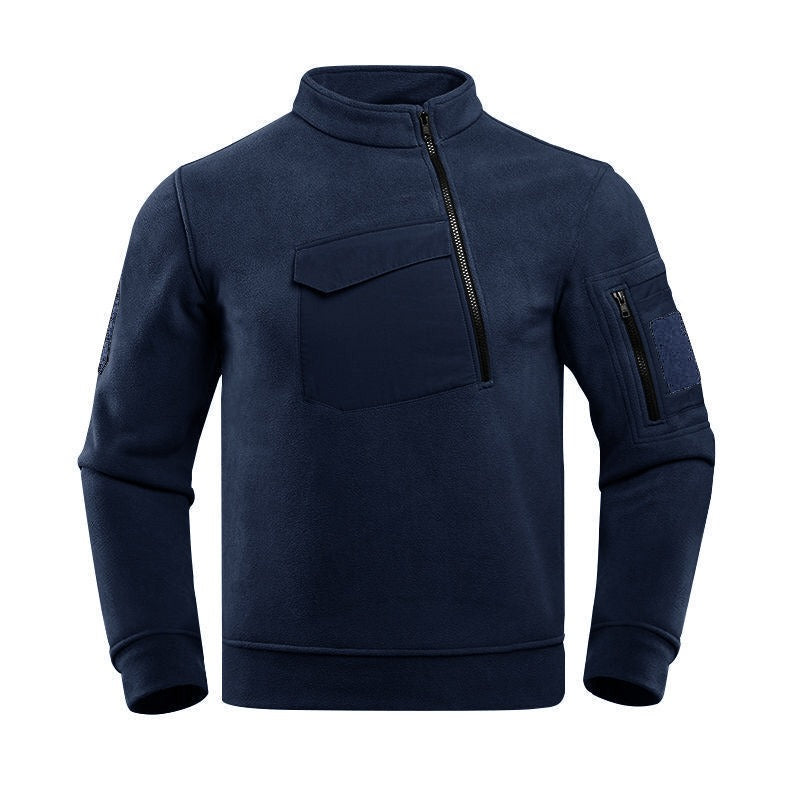 Veste Hiver Homme Polaire avec Poches Zippées