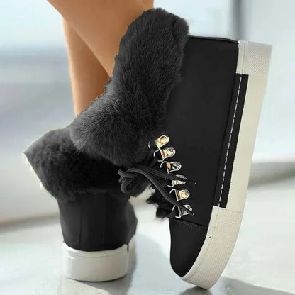Bottines Hiver Fourrées et Chaude pour Femme