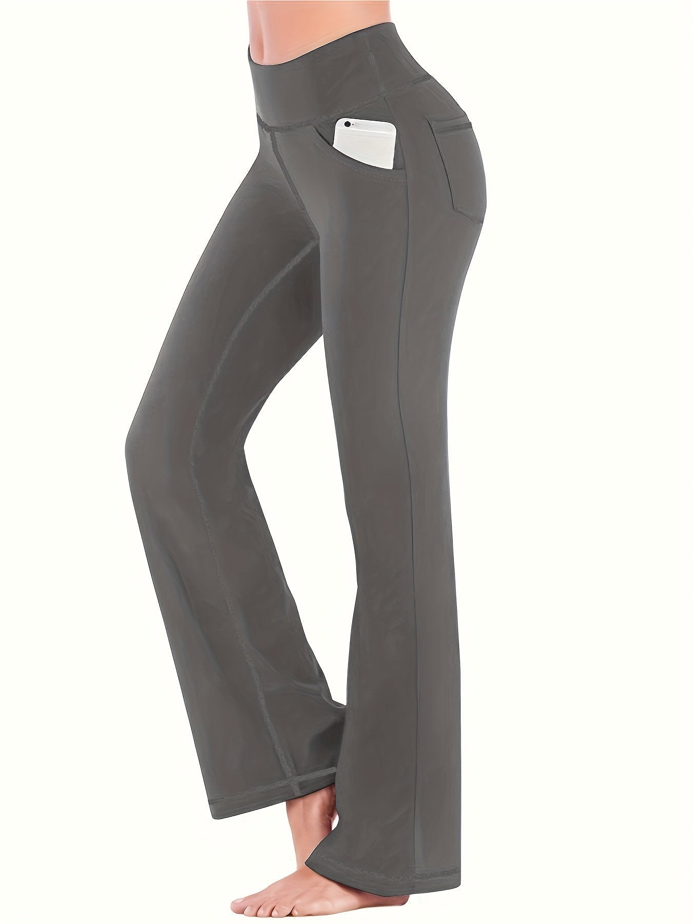 Pantalon Yoga Élargi Taille Haute Confortable