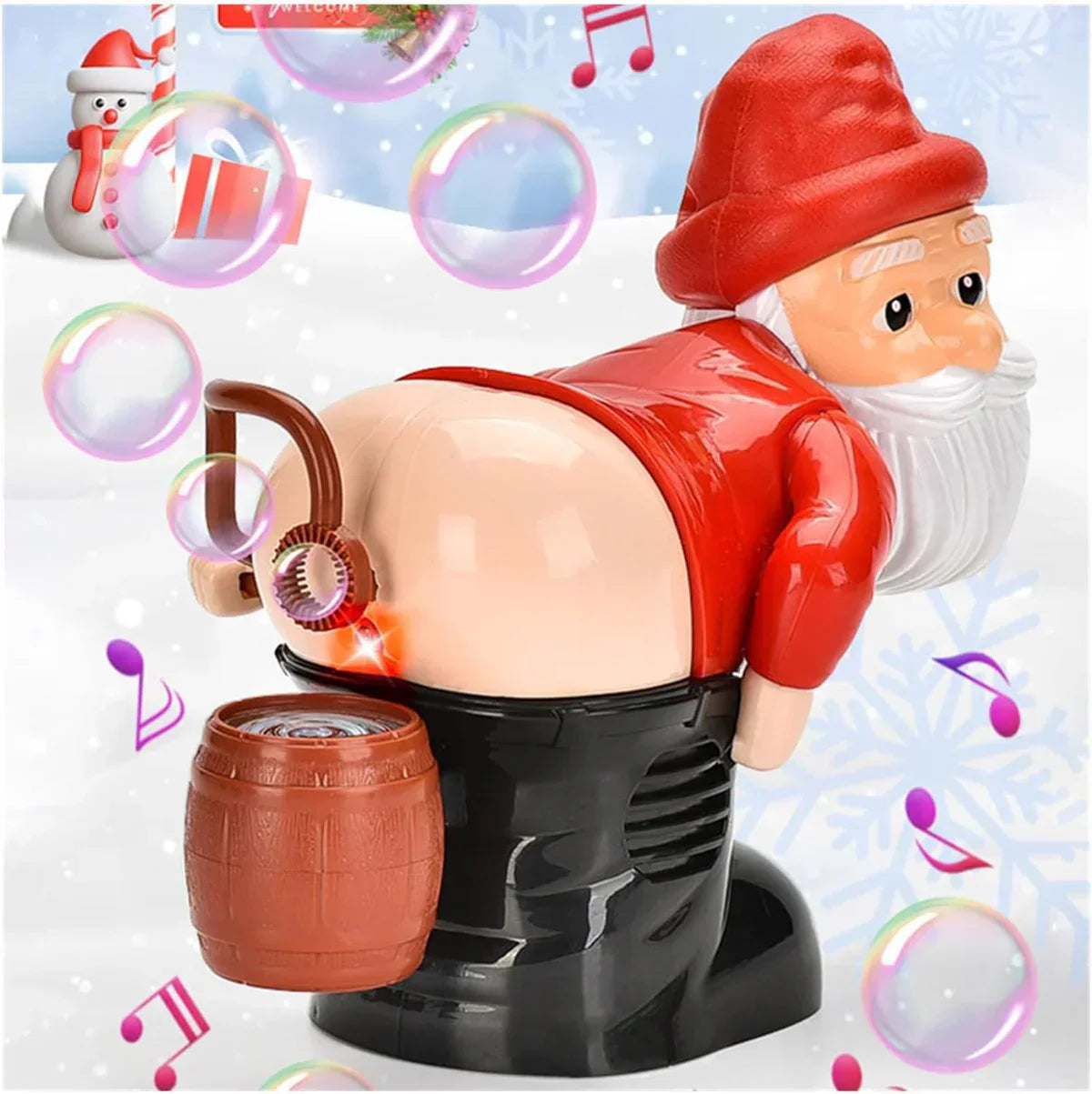 Figurine Père Noël Amusante pour Décoration de Noël - PanierRoyale