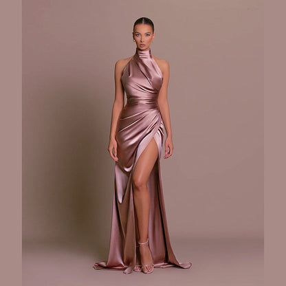Servaluxe™ – Robe de Mariage Sans Manches Élégante en Tissu Luxueux-5