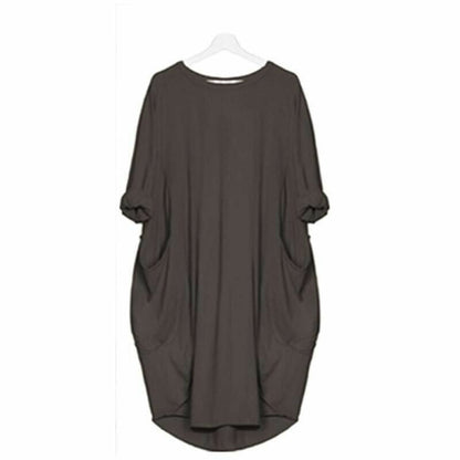Robe Été Légère pour Femme - Col Rond et coupe Droite