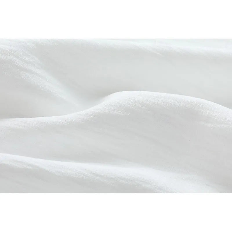 Robe longue Femme Coupe ample Col fendu Boutons décoratifs