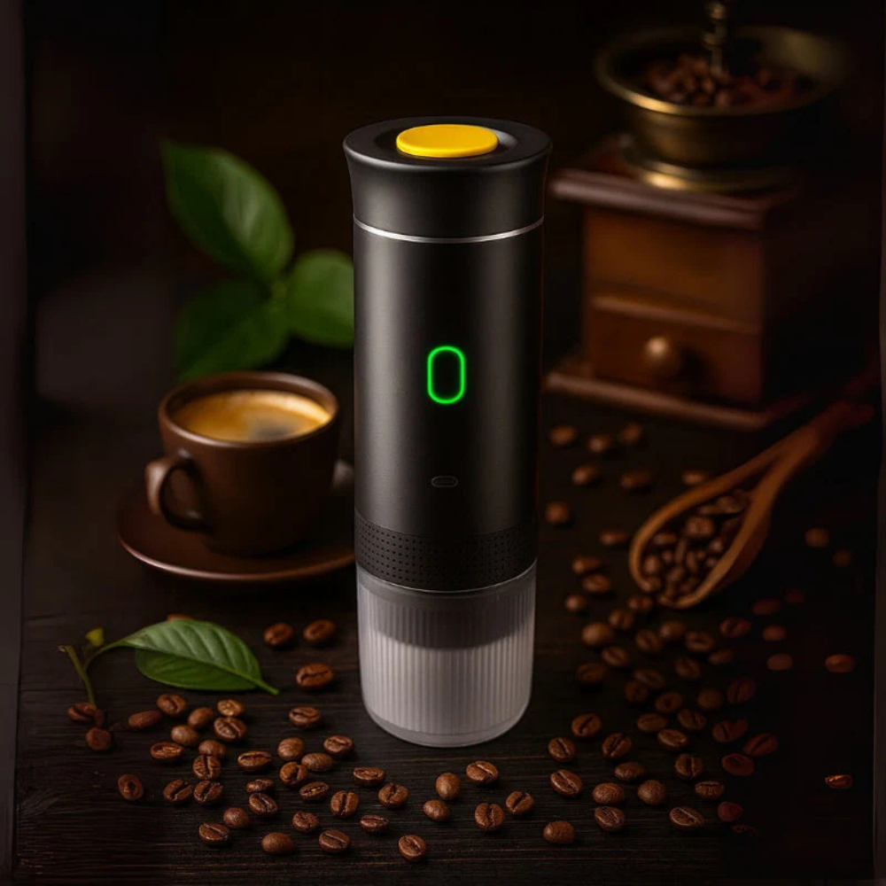 Cafetière Électrique Compacte avec Broyeur Intégré - PanierRoyale