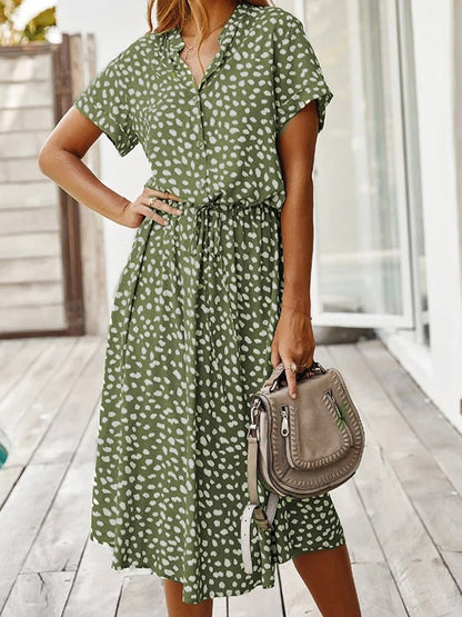 Robe Femme Confortable Mi-Longue Élégante