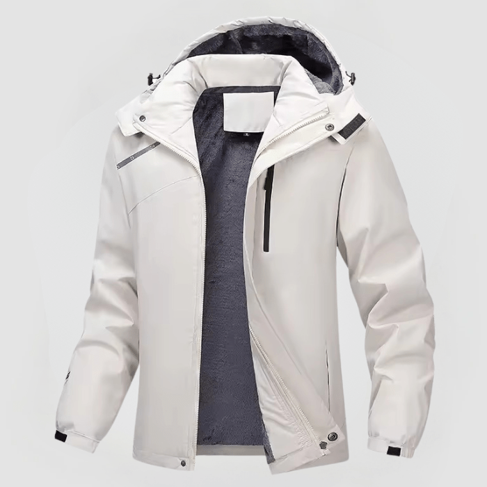 Parka Hiver Homme à Capuche et Fermeture Éclair