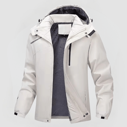 Parka Hiver Homme à Capuche et Fermeture Éclair
