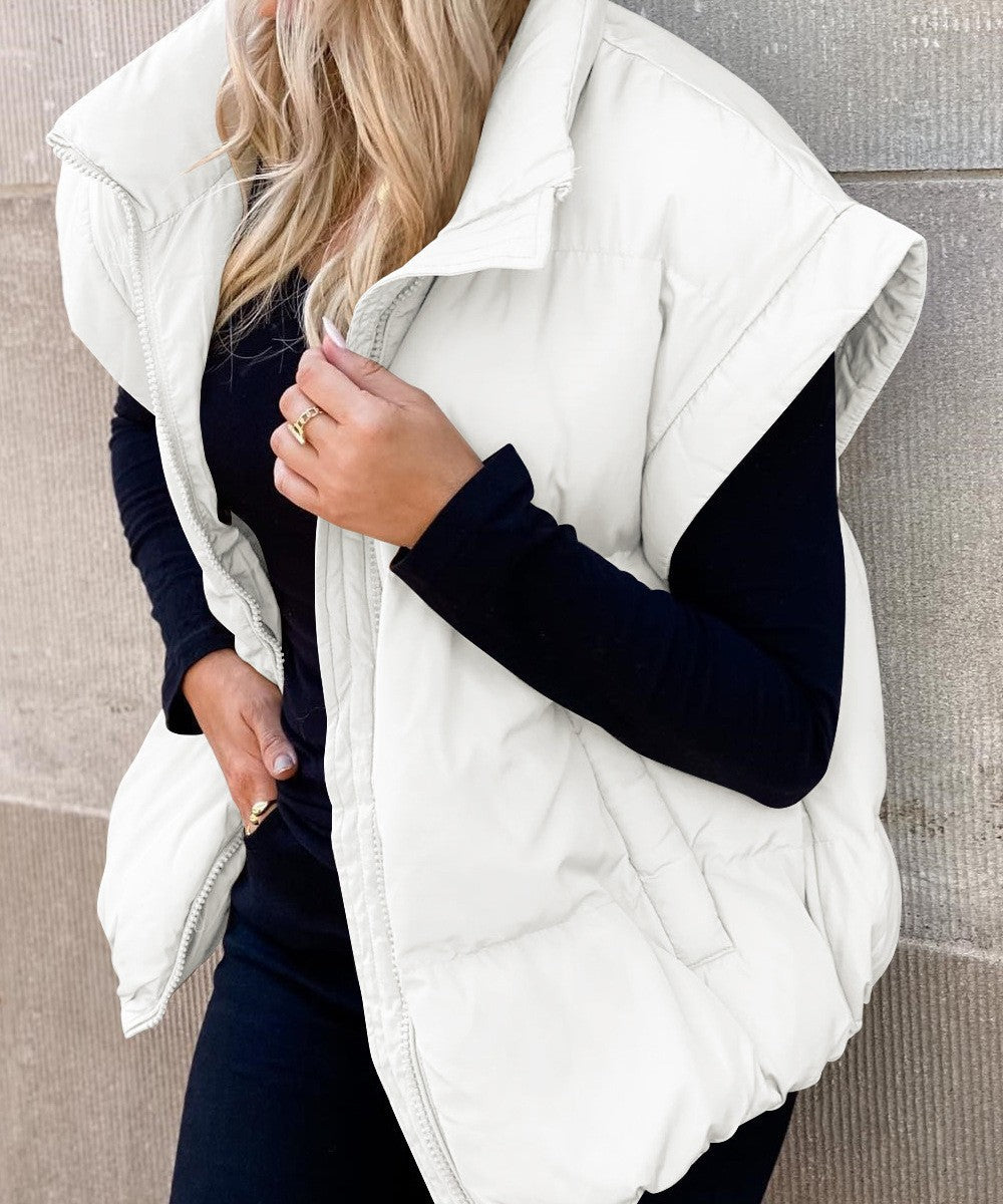 Gilet sans manches femme matelassé chaud hiver