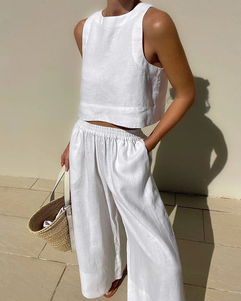 Robe Femme Lin Élégante et Légère pour Été - PanierRoyale