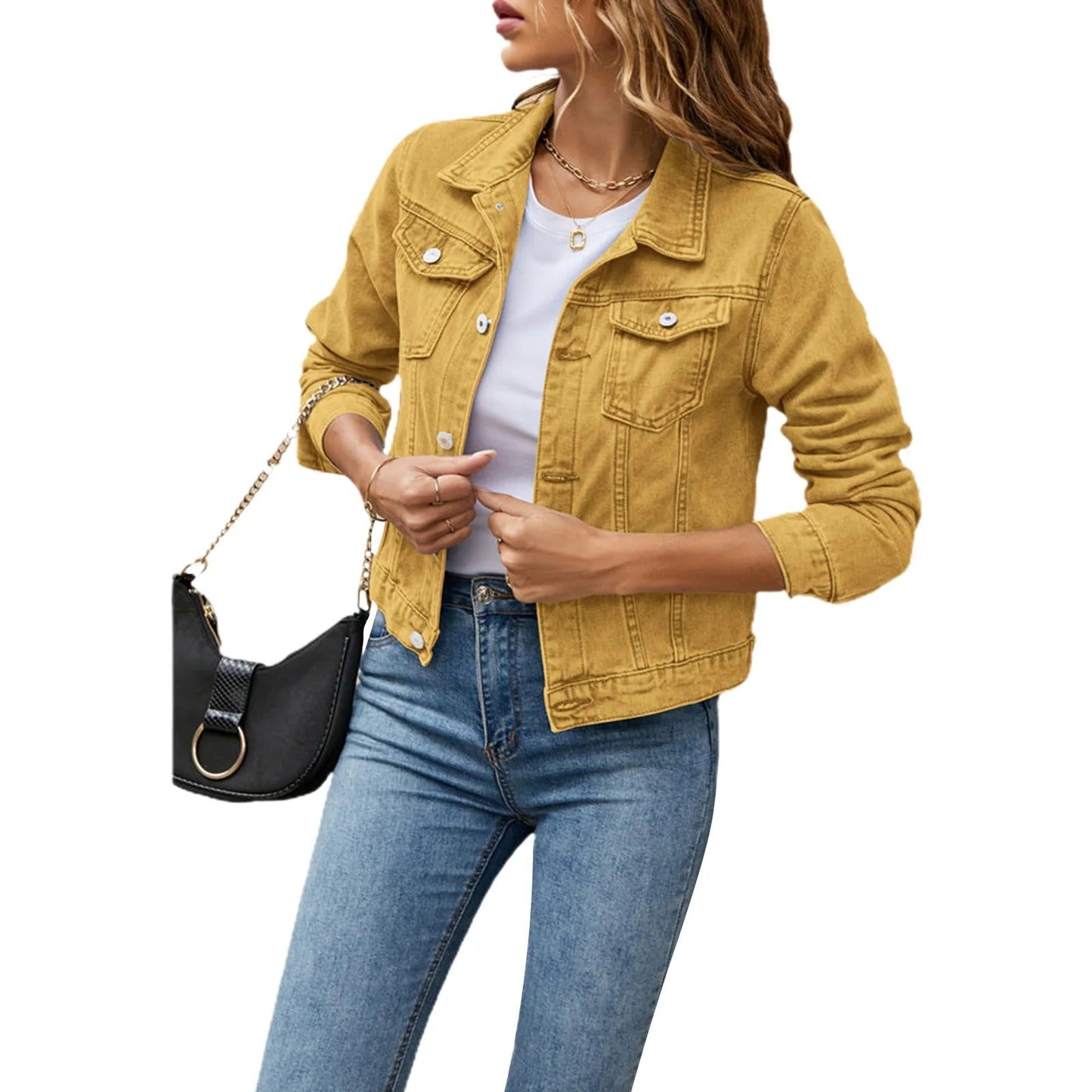 Veste denim femme tendance - Élégante et confortable pour femme