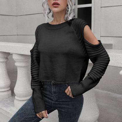 SANDRA - Pull classique en tricot pour femmes