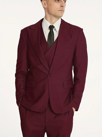 Costume Homme 3 Pièces : Blazer, Gilet et Pantalon Élégant