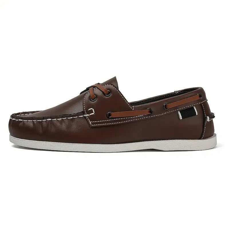 Chaussures Bateau Cuir Homme Confortables et Élégantes - PanierRoyale