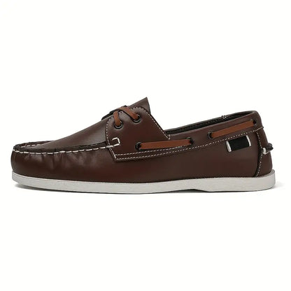 Chaussures Bateau Cuir Homme Confortables et Élégantes - PanierRoyale