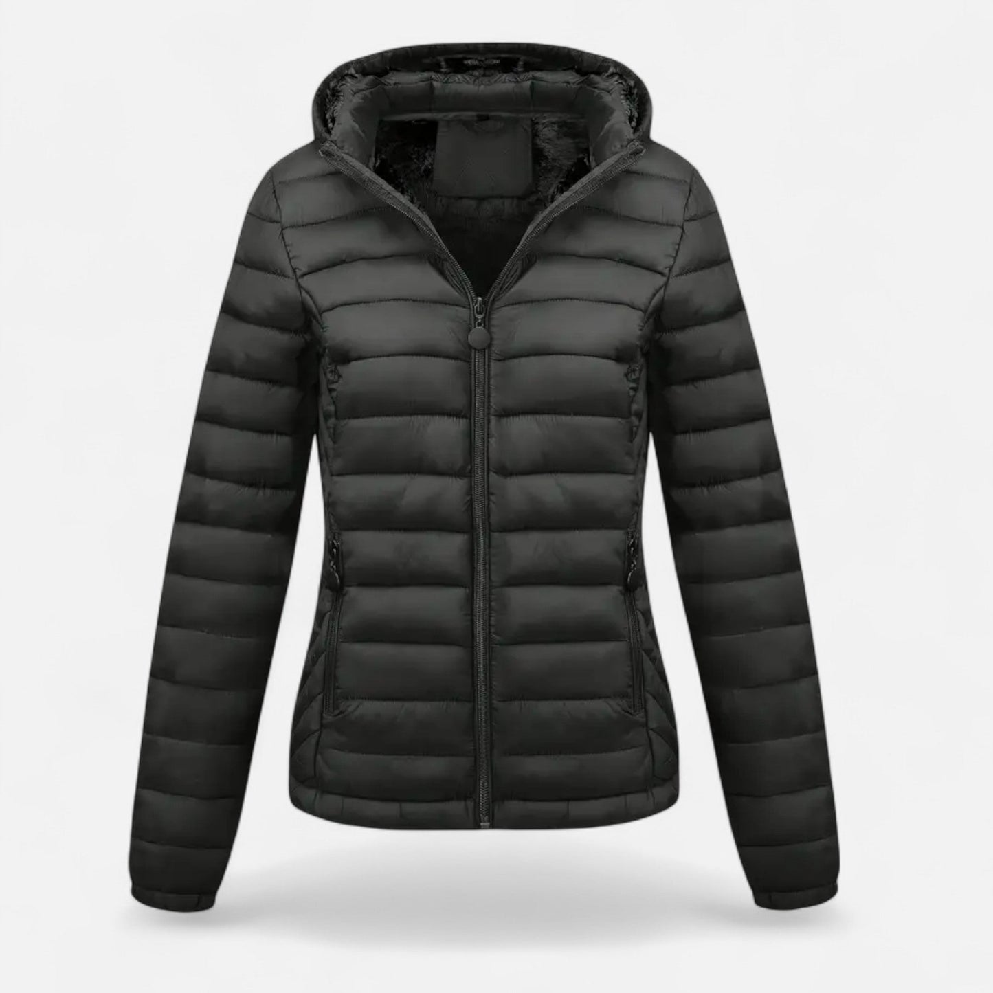 Veste Hiver Femme Doublée Noir Polaire - PanierRoyale
