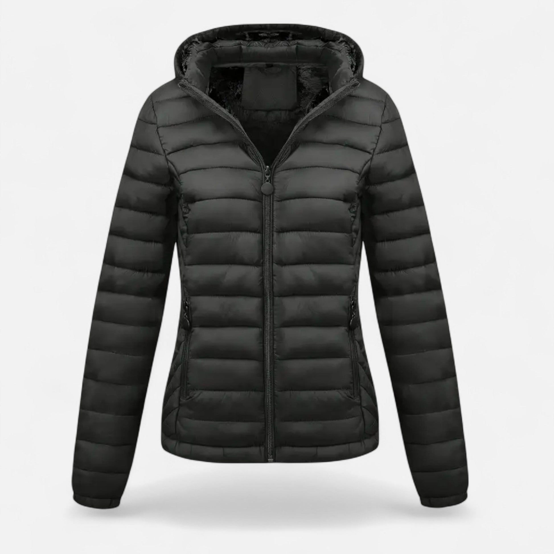 Veste Hiver Femme Doublée Noir Polaire - PanierRoyale