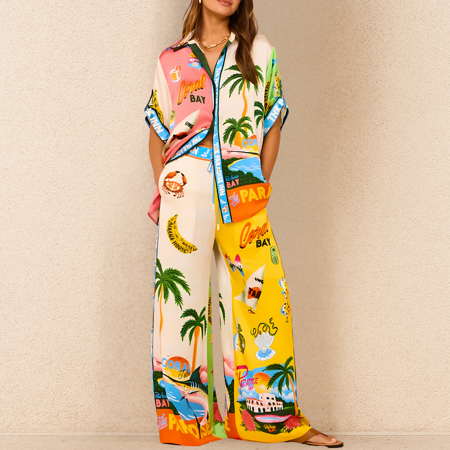 Tenue Détente Femme : Ensemble Haut et Pantalon Confortable - PanierRoyale