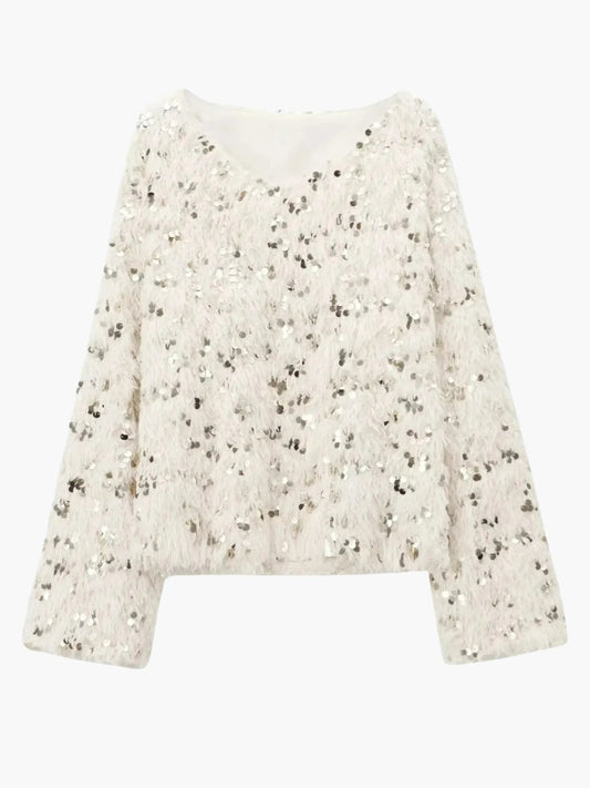 Pull en Maille Glitter Élégant pour Femme - BerlinGlamour