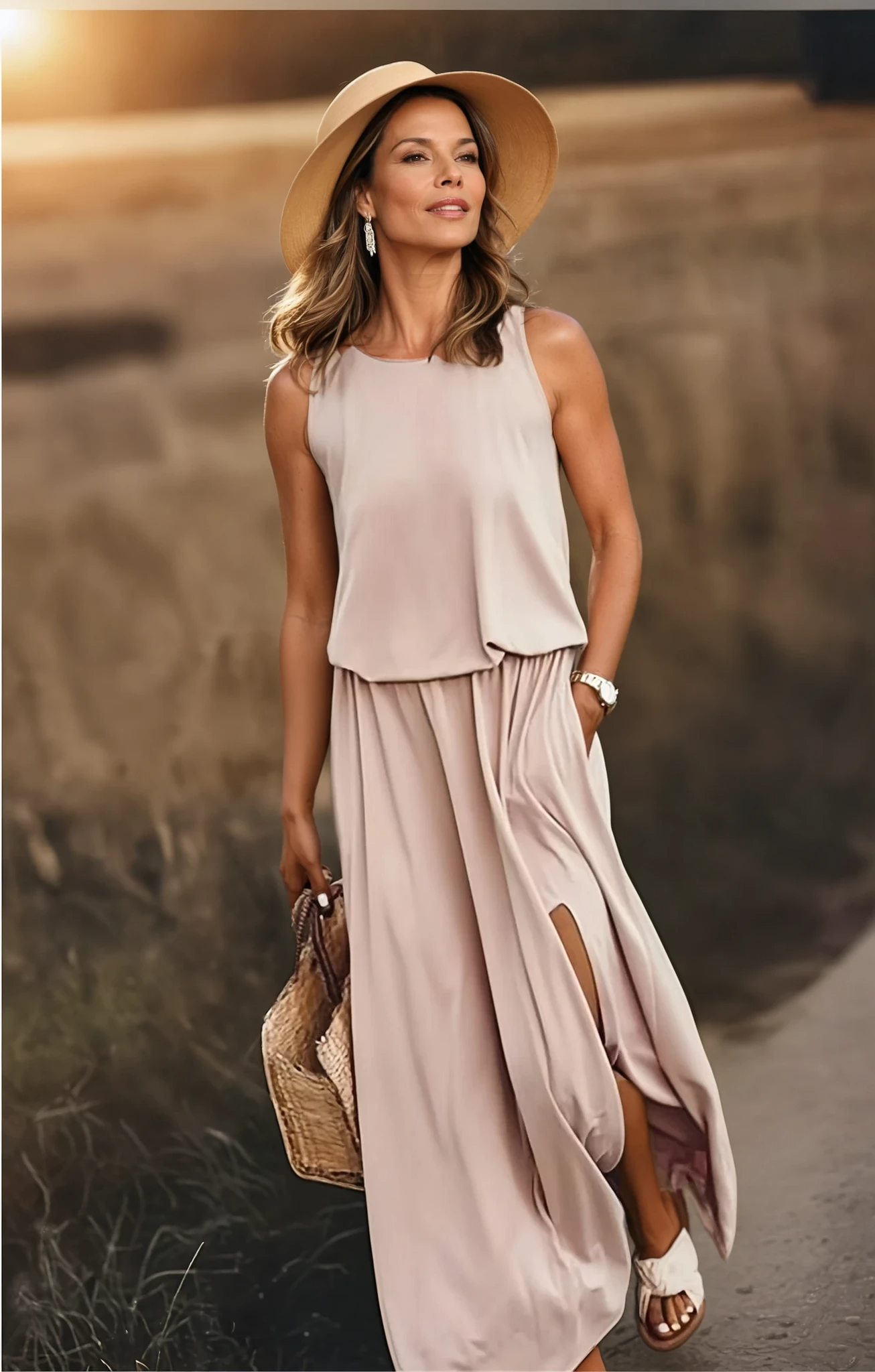 Robe Été Légère pour Femme - Robe Longue Confort et Chic