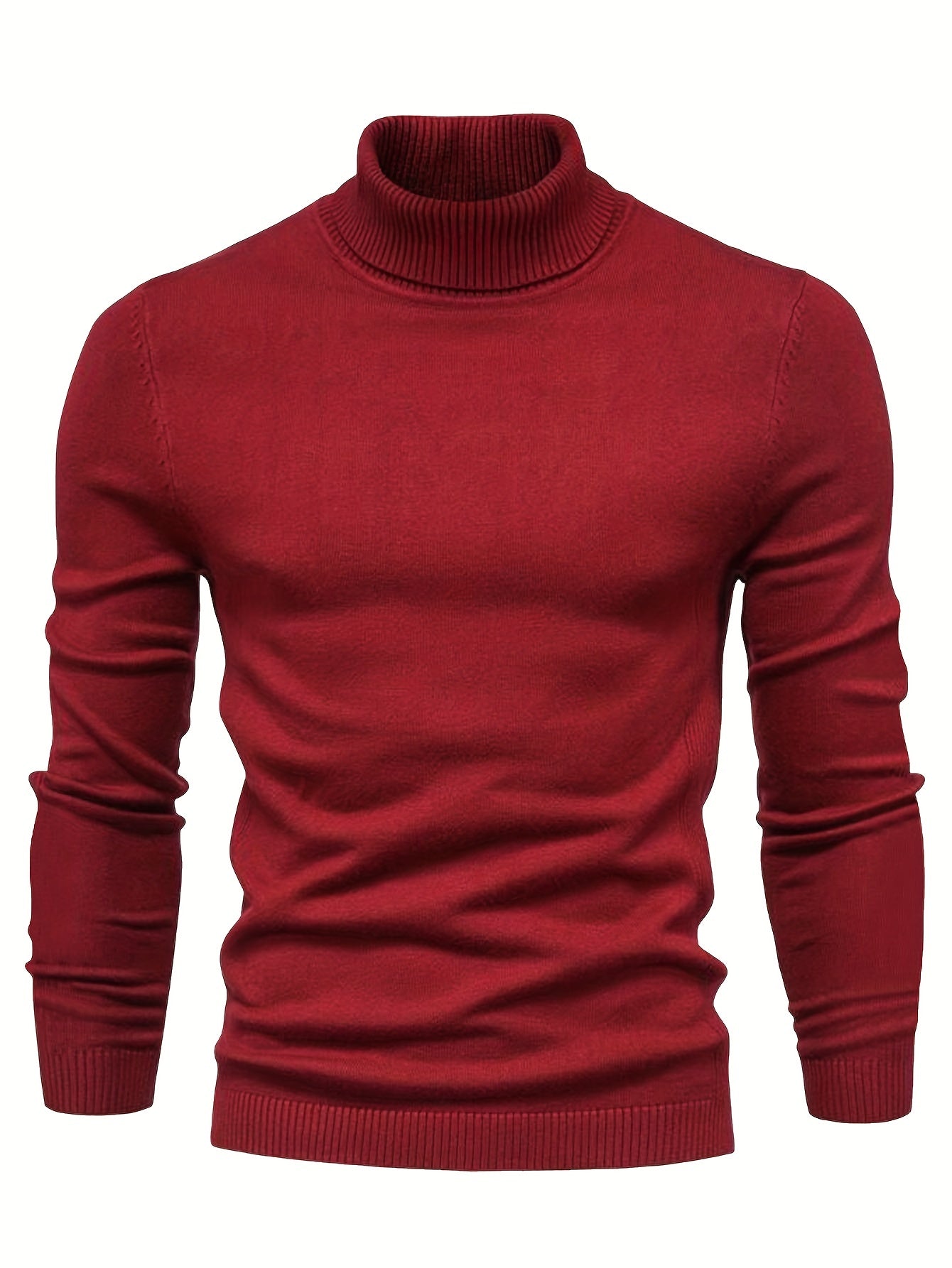 Pull Homme Slim Fit Gris Cachemire Chaud