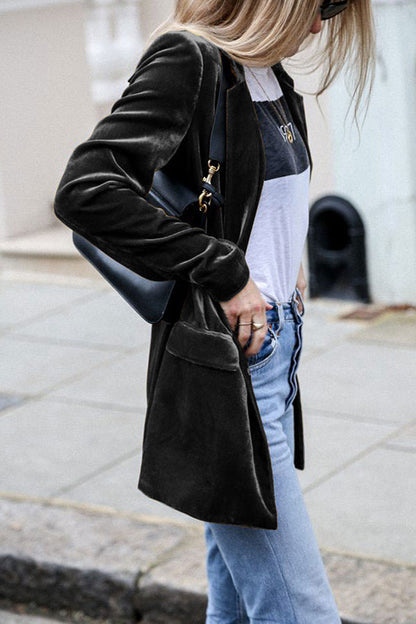 Blazer femme élégant avec manches longues
