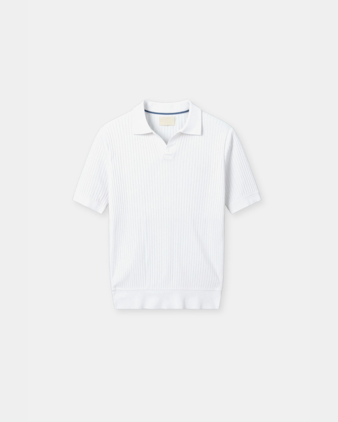 Chemise Polo Homme Slim Fit Col Large