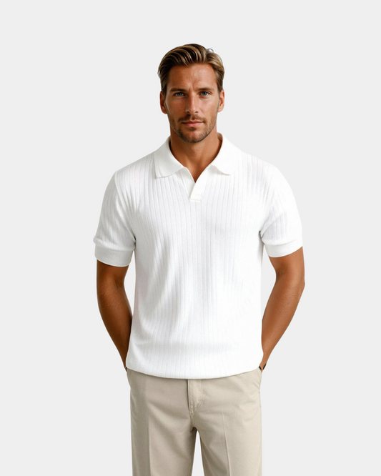 Chemise Polo Homme Slim Fit Col Large - BerlinGlamour