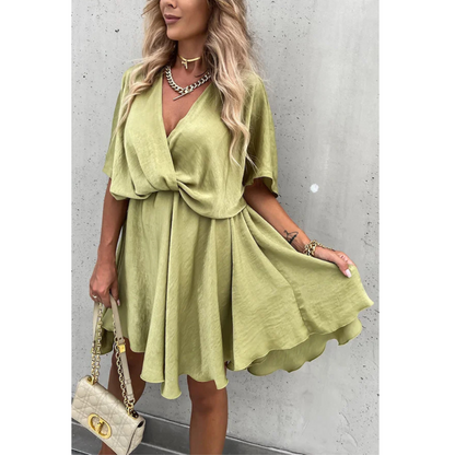 Robe Femme Élégante Col V avec Décolleté Profond - PanierRoyale