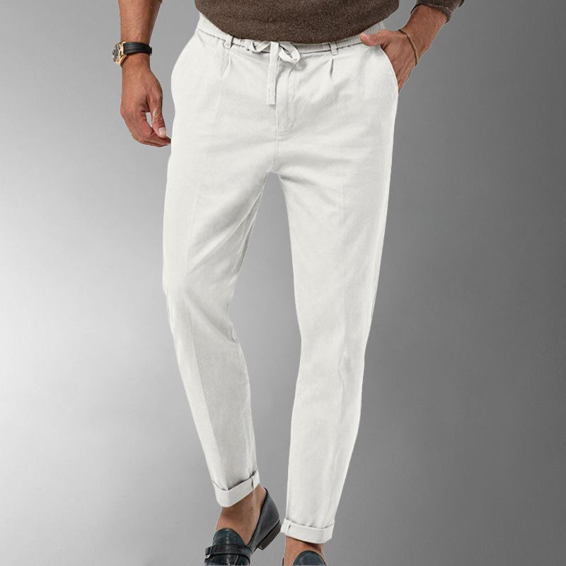Pantalon Chino Élastique avec Cordons de Serrage - BerlinGlamour