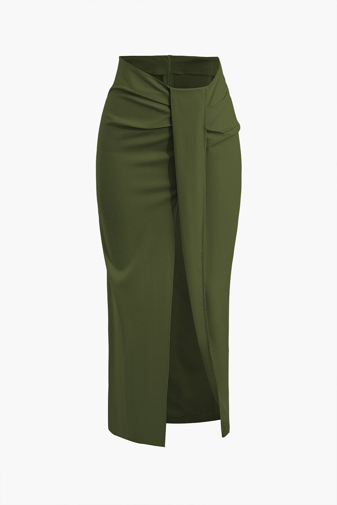 Robe mi-longue Élégante Plissée avec Fente