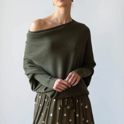 Pull Oversize Col Rond Confortable