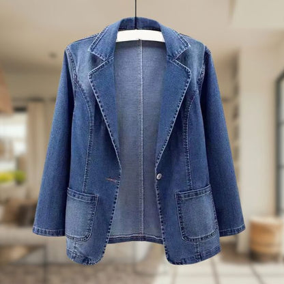 Blazer En Jean Pour Femme | Avec Poche