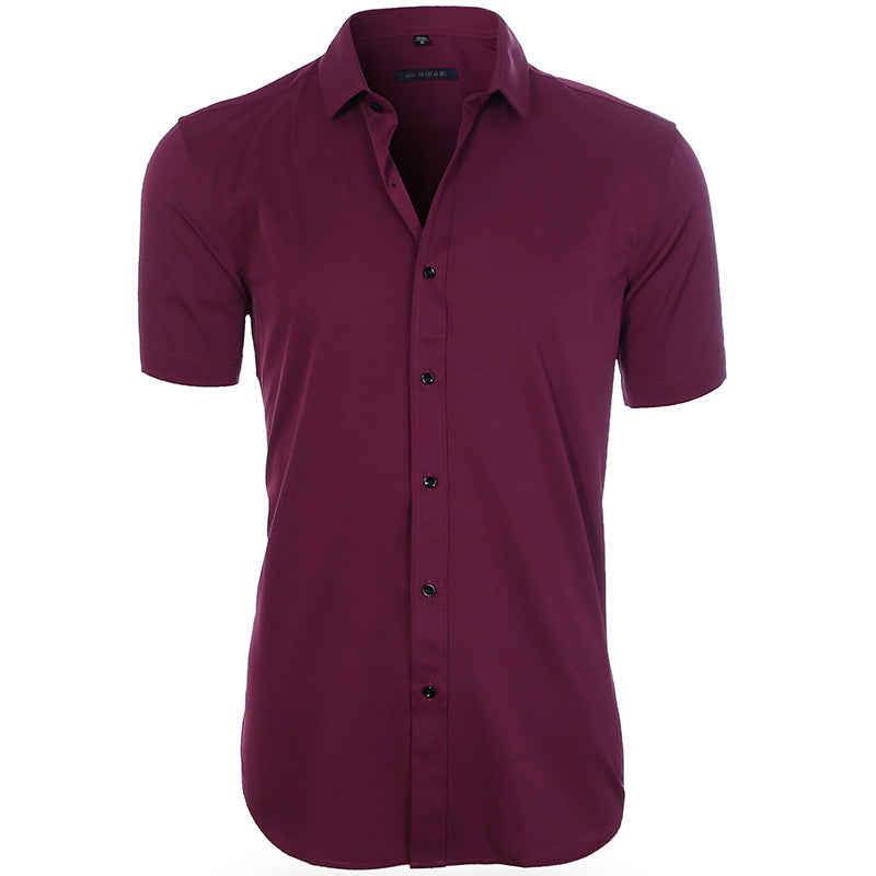 Chemise Homme Manches Courtes Marine Relaxed
