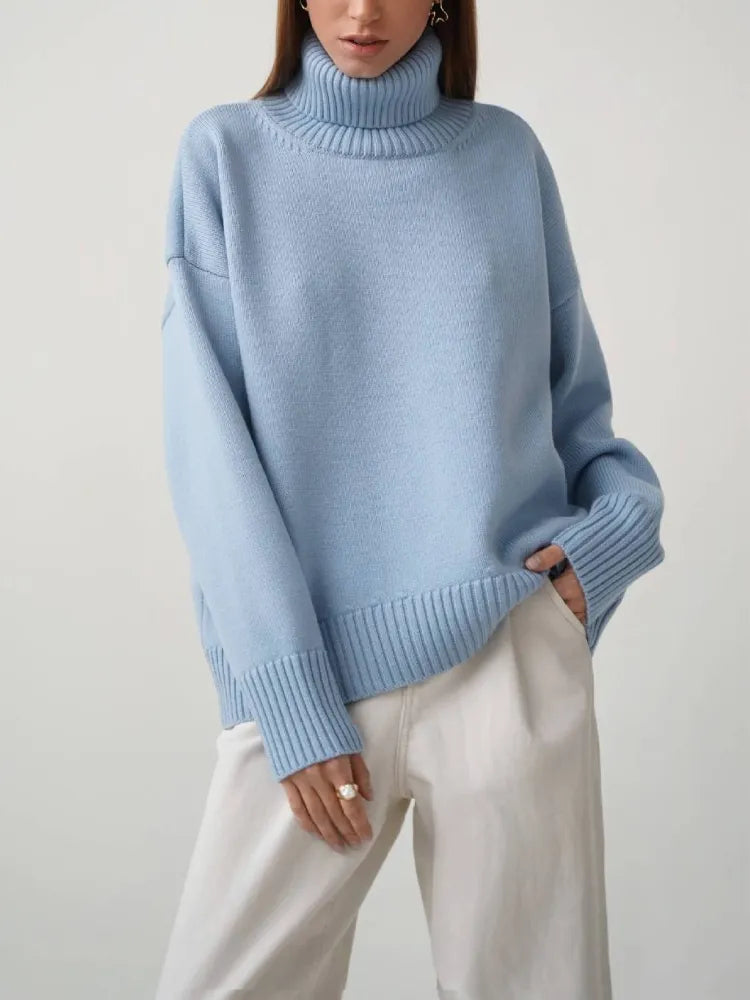 Pull Col Roulé Féminin