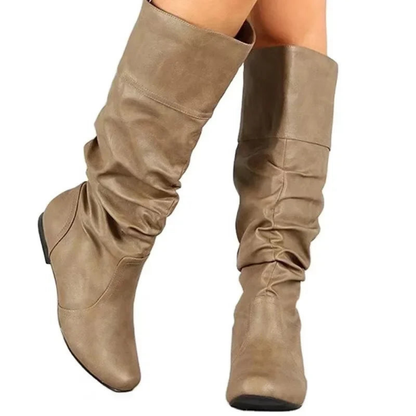 Bottes Femme Hiver Chaudes Confortables Coupe Haute