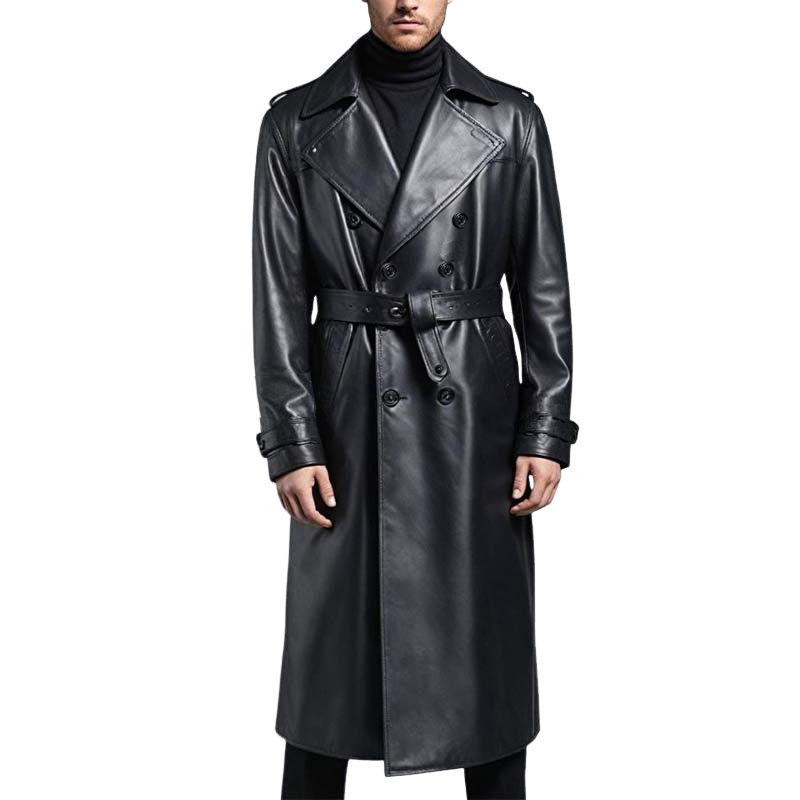 Manteau Homme Imperméable Long Hiver avec Poches - PanierRoyale